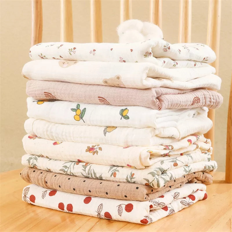 Cotton Gauze Muslin Baby Blanket Super Soft