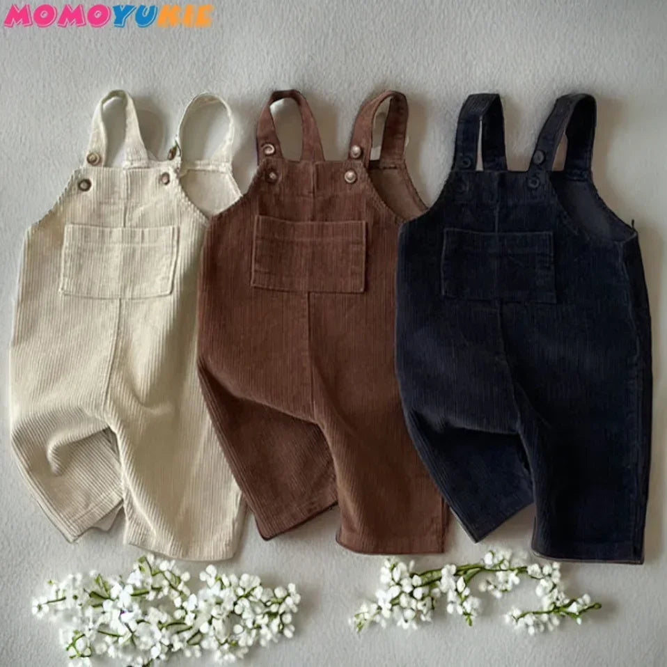 Newborn Clothes Boy's Corduroy Jumpsuit