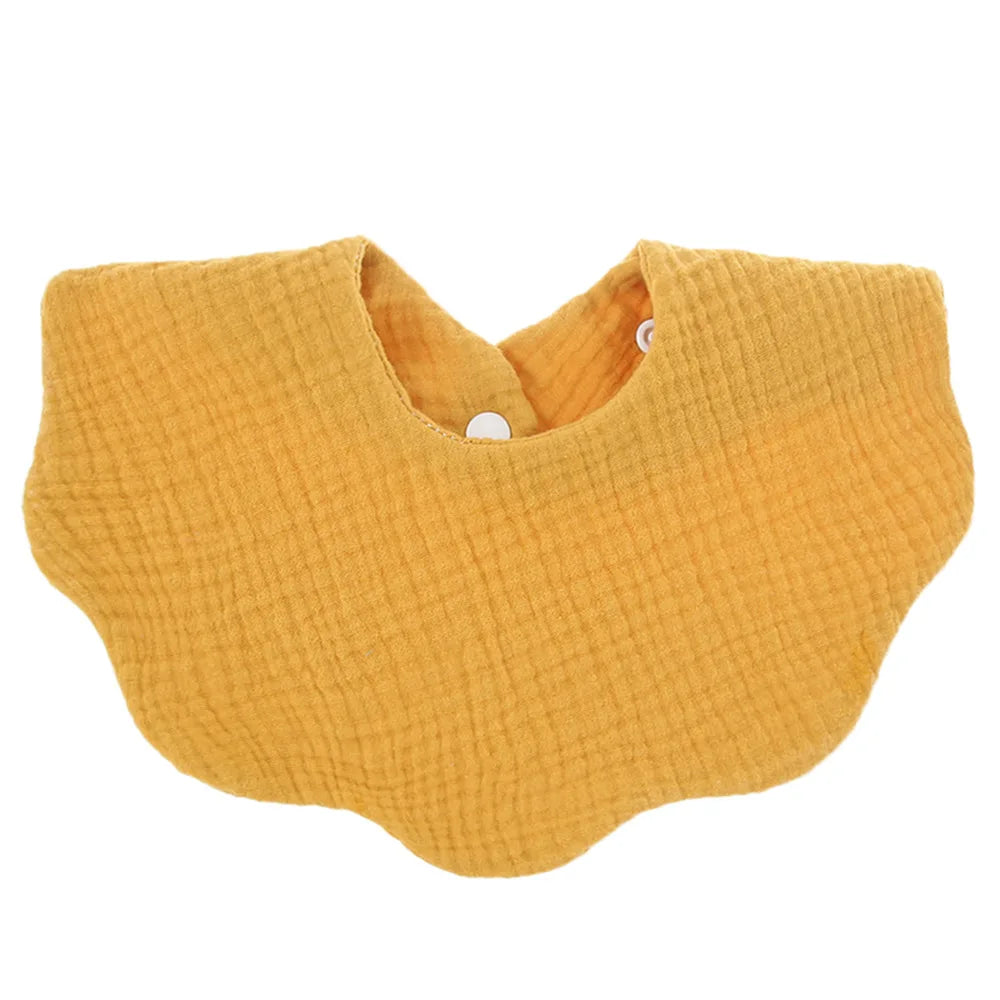 Solid Color Infant Cotton Soft Baby Print Bibs