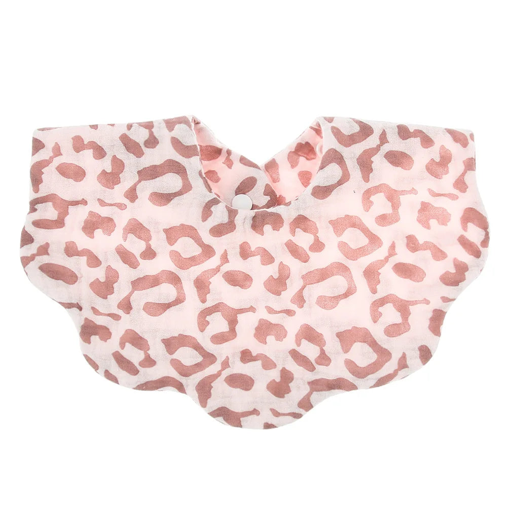 Solid Color Infant Cotton Soft Baby Print Bibs