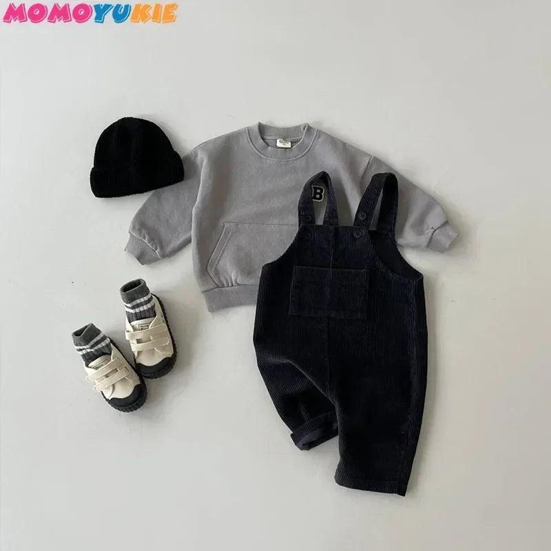 Newborn Clothes Boy's Corduroy Jumpsuit